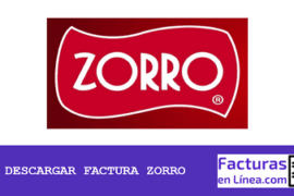 Descargar factura Zorro