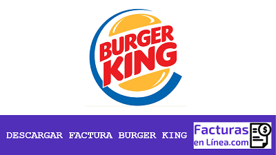 descargar factura burger king